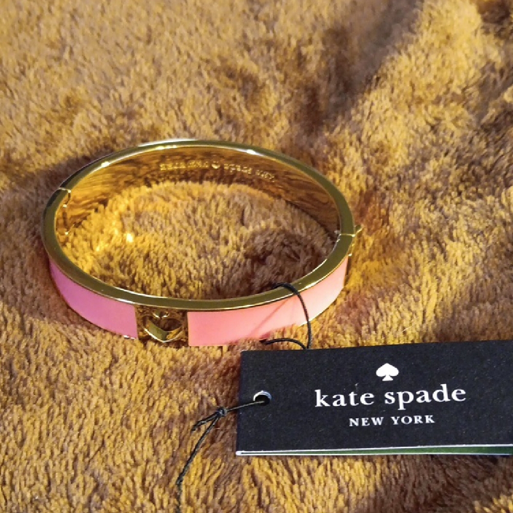 Kate Spade Pink and Gold Bangle Bracelet